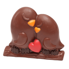 Milk chocolate love birds 150g 5407008477905 The Belgian Chocolate Makers