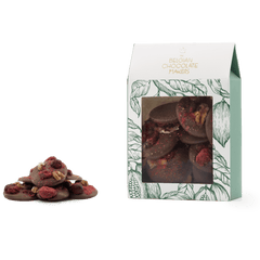 Milk chocolate mendiants with walnut, cranberry, blackcurrant and raspberry chunks 5407008474737 The Belgian Chocolate Makers