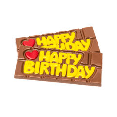 Milk chocolate messaging bar 45g "HAPPY BIRTHDAY" 5407008474867 The Belgian Chocolate Makers