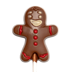 Milk chocolate Mr. Ginger lollipop 20g 5407008477509 The Belgian Chocolate Makers