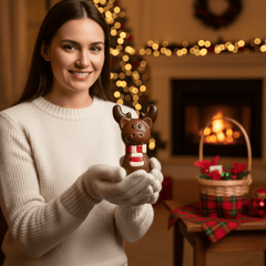 Milk chocolate reindeer 180g 5407008471248 The Belgian Chocolate Makers