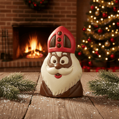 Milk chocolate Saint Nicholas bust 150g 5407008474591 The Belgian Chocolate Makers