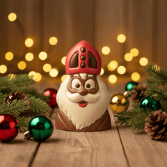 Milk chocolate Saint Nicholas bust 150g 5407008474591 The Belgian Chocolate Makers