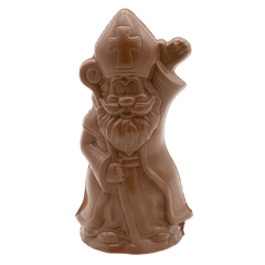 Milk chocolate Saint Nicholas with sceptre 250g 5407008471361 The Belgian Chocolate Makers
