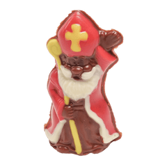 Milk chocolate Saint Nicholas with sceptre 30g 5407008477882 The Belgian Chocolate Makers