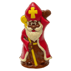 Milk chocolate Saint Nicholas with sceptre 30g 5407008477882 The Belgian Chocolate Makers