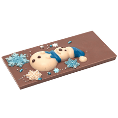Milk chocolate winter bar 120g 5407008477141 The Belgian Chocolate Makers