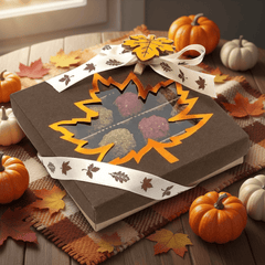 Mix of autumn Belgian truffles in a dark brown gift box 5407008477592 The Belgian Chocolate Makers