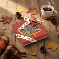 Mix of autumn Belgian truffles in a red gift box 5407008477608 The Belgian Chocolate Makers