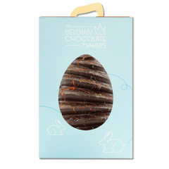 Pagoda dark chocolate Easter egg 400g with mini eggs Inside 5407008475567 The Belgian Chocolate Makers