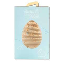 Pagoda white chocolate Easter egg 400g with mini eggs inside 5407008475581 The Belgian Chocolate Makers