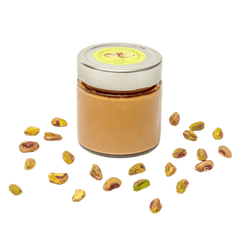 Pistachio spread 250g with 45% Bronte DOP fresh pistachios 5407008476373 The Belgian Chocolate Makers