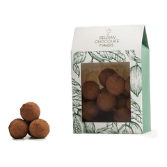 Pouch of Belgian truffles with cacao coating 160g 5407008471040 The Belgian Chocolate Makers