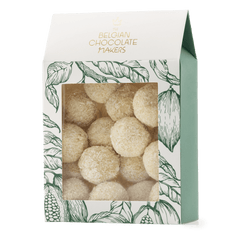 Pouch of Belgian truffles with coconut coating 160g 5407008471095 The Belgian Chocolate Makers