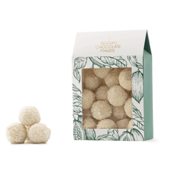 Pouch of Belgian truffles with coconut coating 160g 5407008471095 The Belgian Chocolate Makers