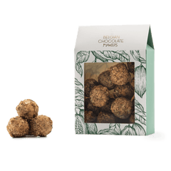 Pouch of Belgian truffles with feuilletine coating 160g 5407008471057 The Belgian Chocolate Makers