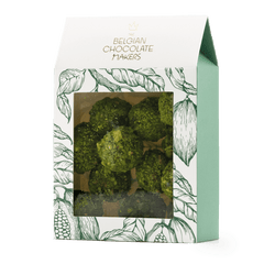 Pouch of Belgian truffles with pistachio coating 160g 5407008471064 The Belgian Chocolate Makers
