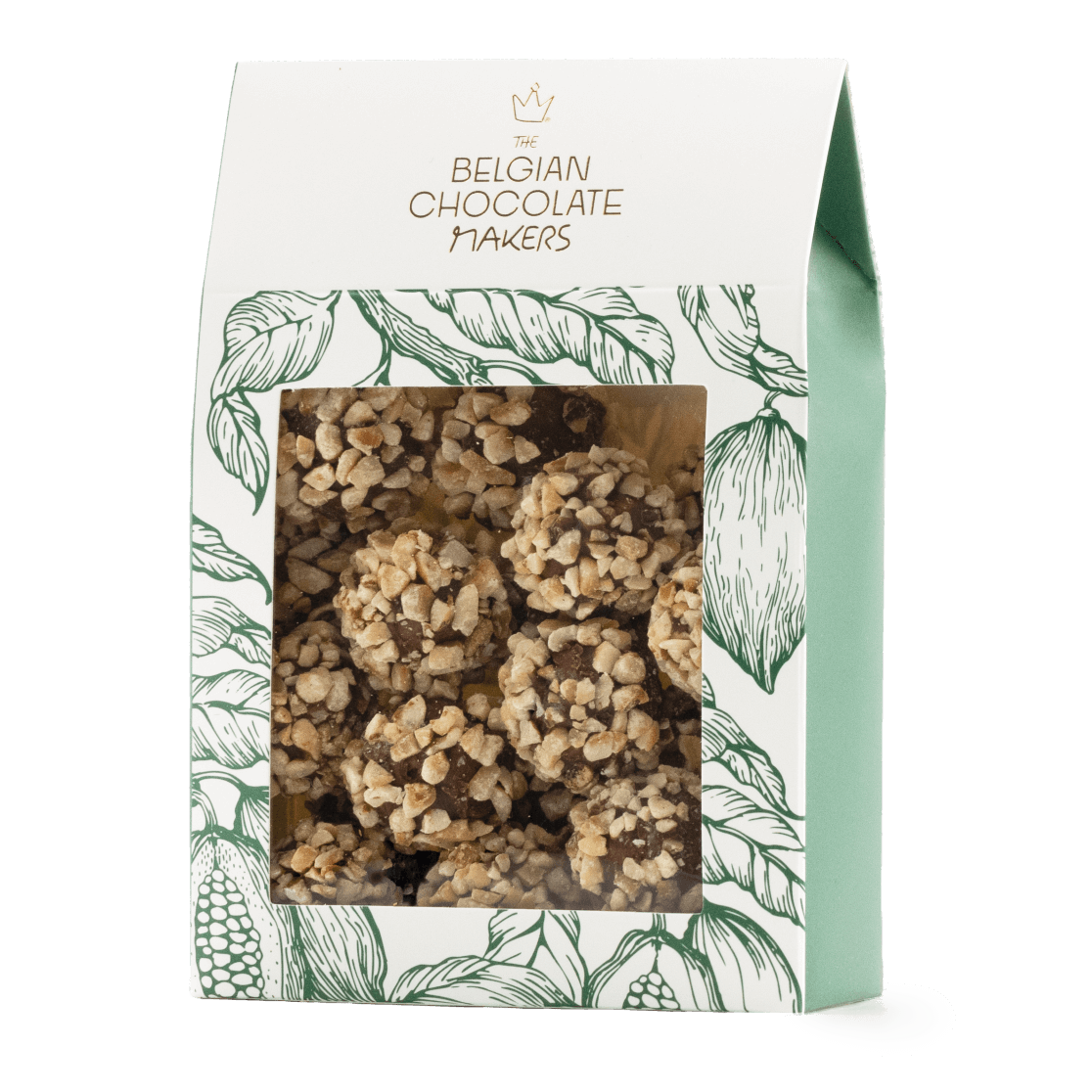 Pouch of clusters hazelnuts 160g 5407008475086 The Belgian Chocolate Makers