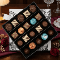 Prestige box of 20 chocolate pralines 300g 5407008479282 The Belgian Chocolate Makers