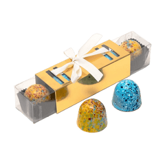 Stick of mango and salted caramel pralines 5407008470654 The Belgian Chocolate Makers