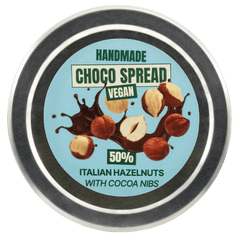 Vegan chocolate spread 250g with 50% Italian Piedmont hazelnuts 5407008476175 The Belgian Chocolate Makers