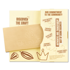White chocolate bar brown sugar cassonade 41% 5407008478308 The Belgian Chocolate Makers