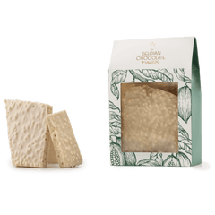 White chocolate broken bars with puffed rice 5407008479190 The Belgian Chocolate Makers