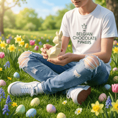 White chocolate diamond bunny 45g 5407008471989 The Belgian Chocolate Makers
