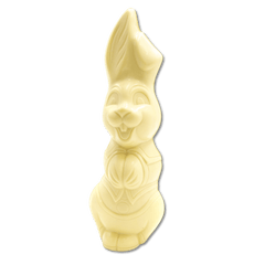 White chocolate Easter bunny 400g 5407008472108 The Belgian Chocolate Makers