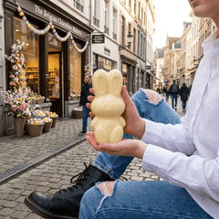 White chocolate Easter bunny 45g 5407008472115 The Belgian Chocolate Makers