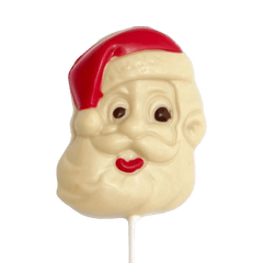 White chocolate Santa Claus lollipop 20g 5407008477080 The Belgian Chocolate Makers