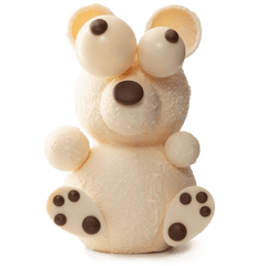 White chocolate winter bear 520g 5407008474966 The Belgian Chocolate Makers