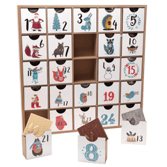 Wooden advent calendar origin 1 Kg 5407008478506 The Belgian Chocolate Makers